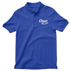 Dennit Racing Blue Polo T-Shirt | Ricky Bobby | Talladega Nights The Ballad Of Ricky Bobby