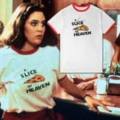 A Slice Of Heaven Ringer T-Shirt | Jojo | Mystic Pizza