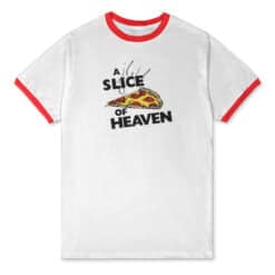 A Slice Of Heaven Ringer T-Shirt | Jojo | Mystic Pizza