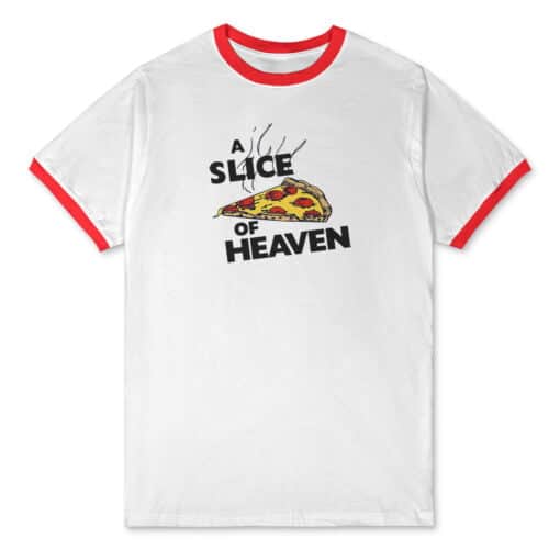 A Slice Of Heaven Ringer T-Shirt | Jojo | Mystic Pizza