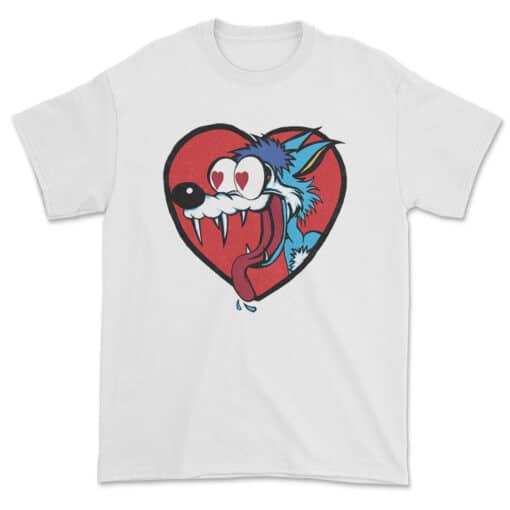 Blue Dog With Heart Eyes T-Shirt | Emerald Haywood | Nope