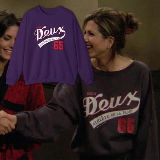 Deux Athlete De La Plage Sweatshirt T-Shirt | Rachel Green | Friends