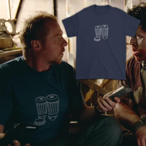 Drums T-Shirt | Shaun | Shaun Of The Dead