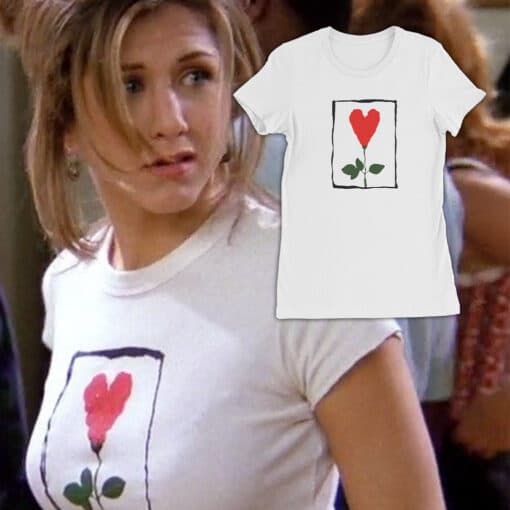 Heart Rose Women's Tee T-Shirt | Rachel Green | Friends