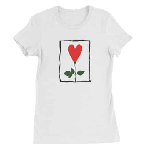 Heart Rose Women's Tee T-Shirt | Rachel Green | Friends