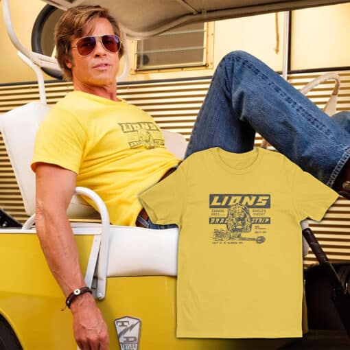 Lions Drag Strip T-Shirt | Cliff Booth | Once Upon A Time In Hollywood