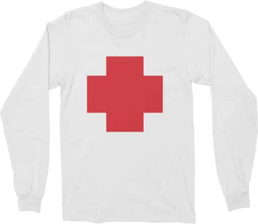 Red Cross Long Sleeve T-Shirt | Rachel Green | Friends