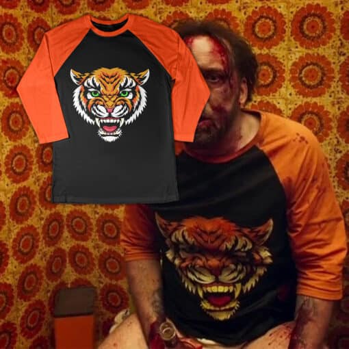 Tiger 3/4 Long Sleve Raglan T-Shirt | Red | Mandy