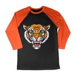 Tiger 3/4 Long Sleve Raglan T-Shirt | Red | Mandy