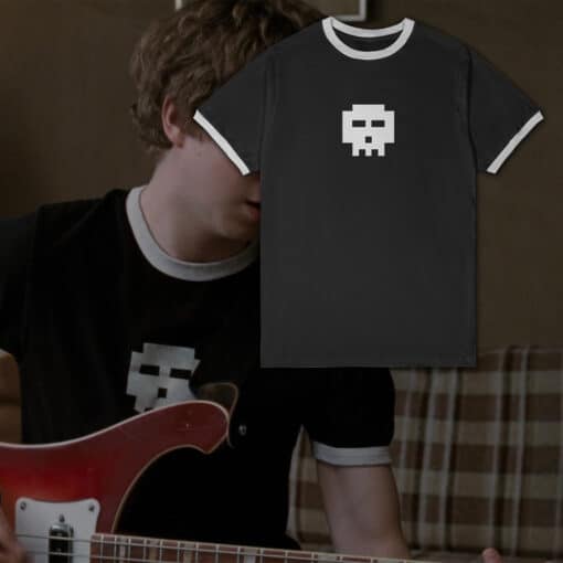 Bit Skull Ringer T-Shirt | Scott Pilgrim | Scott Pilgrim Vs The World