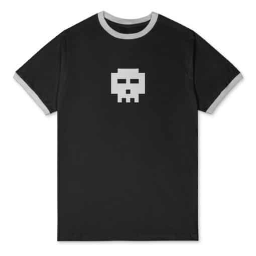 Bit Skull Ringer T-Shirt | Scott Pilgrim | Scott Pilgrim Vs The World