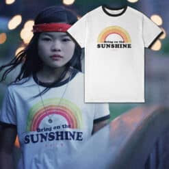 Bring On The Sunshine Ringer T-Shirt | Zhen Zhen | Rim Of The World