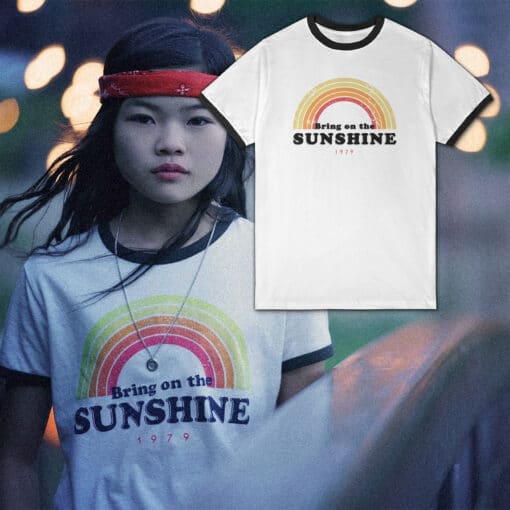 Bring On The Sunshine Ringer T-Shirt | Zhen Zhen | Rim Of The World