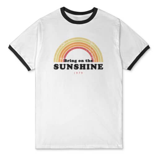 Bring On The Sunshine Ringer T-Shirt | Zhen Zhen | Rim Of The World