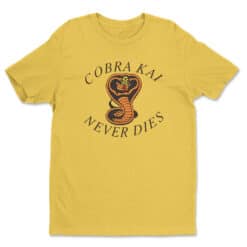 Cobra Kai Never Dies T-Shirt | Snake | Karate Kid 3