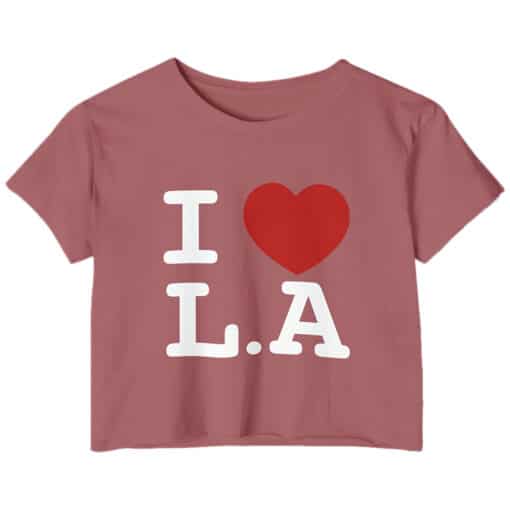 I Love LA Crop Top T-Shirt | Jennifer | Revenge