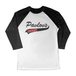 Pavlov's Dogs 3/4 Long Sleeve Raglan T-Shirt | Charlie Harper | Two And A Half Men