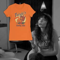 Trixie's Tanning Salon Women's Tee T-Shirt | Shelly Cate | Coffee And Cigarettes