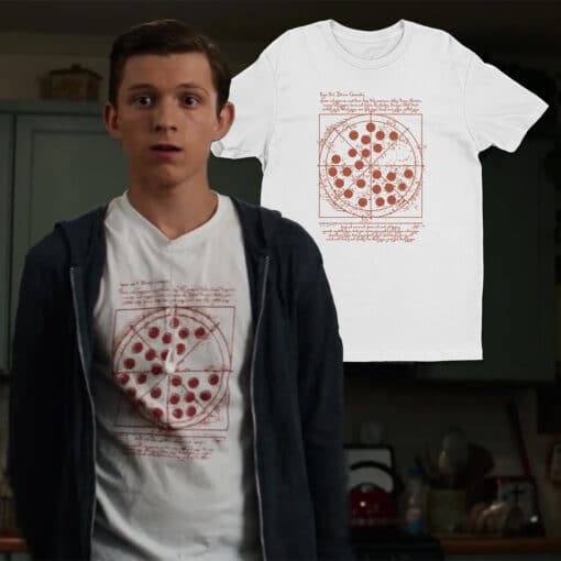 Vitruvian Pizza T-Shirt | Peter Parker | Captain America Civil War