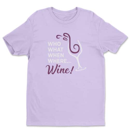 Who What When Where Wine T-Shirt | Chidi Anagonye | The Good Place