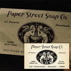 Paper Street Soap Co Business Card | Fight Club
