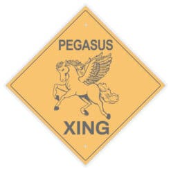 Pegasus Xing Sticker | Napoleon Dynamite