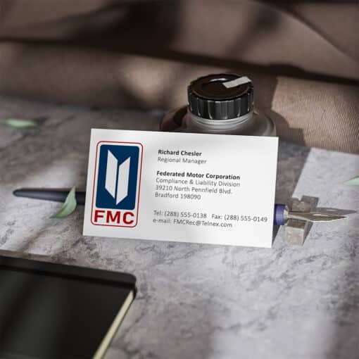 Richard Chesler Regional Manager Business Card | Fight Club