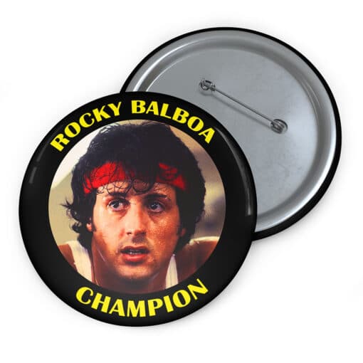 Rocky Balboa Champion Pin Button | Burt Young | Rocky II