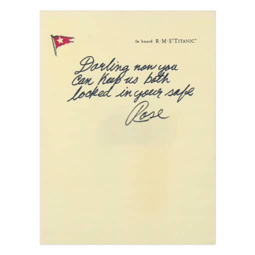 Rose Farewell Note Uncoated Poster | Rose DeWitt Bukater | Titanic