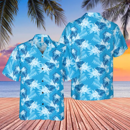 Blue Floral Palm Tree Hawaiian Shirt | Tommy Vercetti | Grand Theft Auto: San Andreas