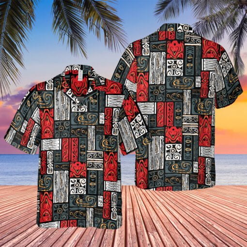 Classic Rectangular Pattern Hawaiian Shirt | Biff Tannen | Back To The Future