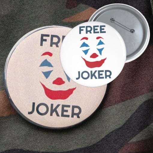 Free Joker Pin Button | Joker: Folie a Deux