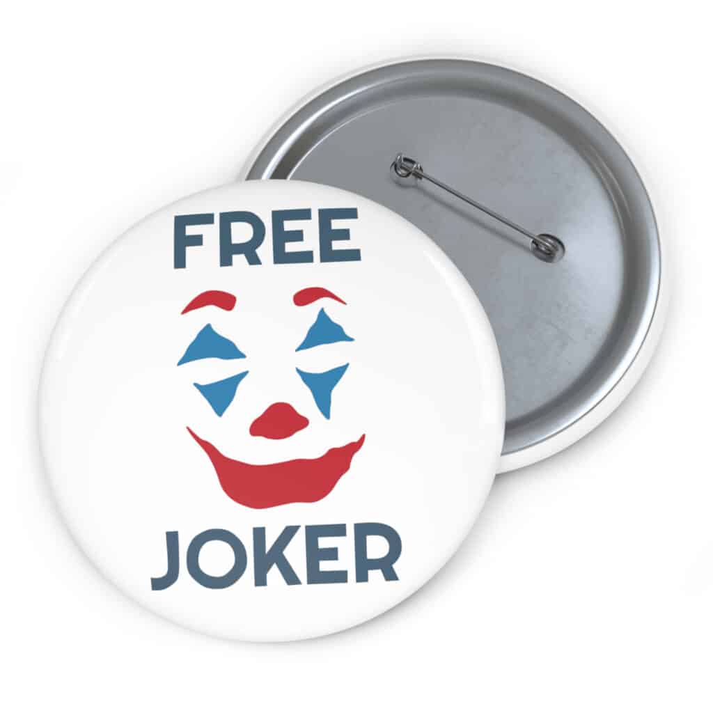 Free Joker Pin Button | Joker: Folie a Deux - Cineattire