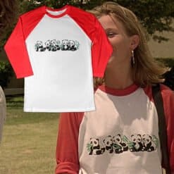 Funny Cute Pada 3/4 Long Sleeve Raglan T-Shirt | Simone Kerr | Dazed And Confused