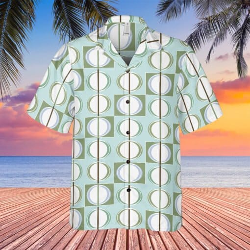 Geometric Pattern Hawaiian Shirt | Tony Soprano | The Sopranos