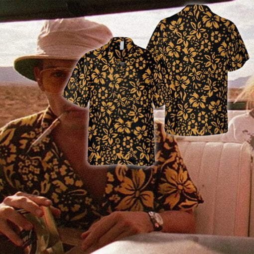Gold Hibicus Hawaiian Shirt | Raoul Duke | Fear And Loathing In Las Vegas