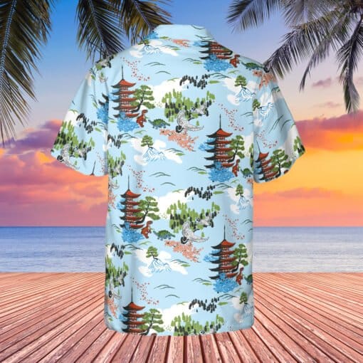 Japanese Pagoda Hawaiian Shirt | Hoban Washburne | Firefly