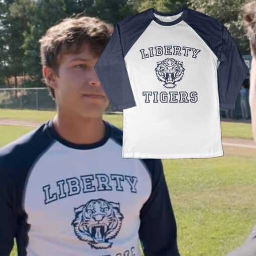 Liberty Tiger 3/4 Long Sleeve Raglan T-Shirt | Scott Reed | 13 Reasons Why