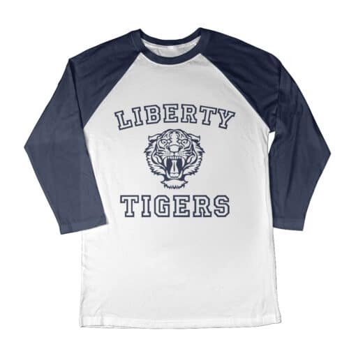 Liberty Tiger 3/4 Long Sleeve Raglan T-Shirt | Scott Reed | 13 Reasons Why