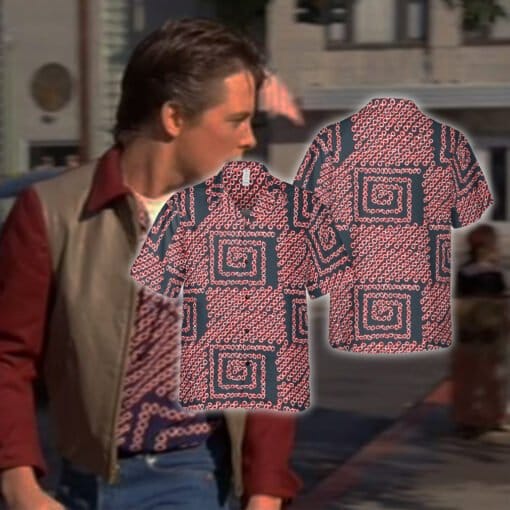 Spiral Hawaiian Shirt | Marty McFly | Back To The Future