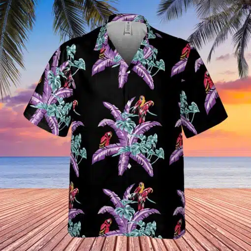 The Black Jungle Bird Hawaiian Shirt | Thomas Magnum Tom Selleck | Magnum PI