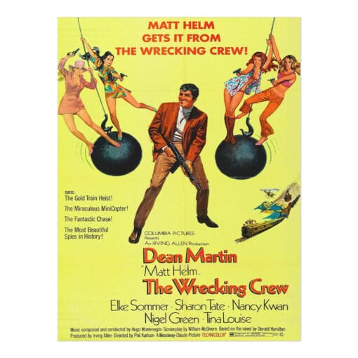 The Wrecking Crew Uncoated Poster | Sharon Tate | Once Upon A Time In Hollywood