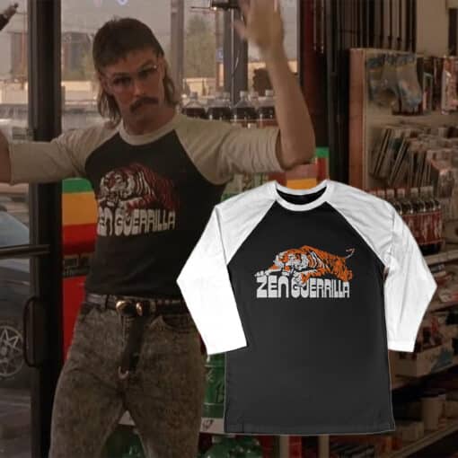 Tiger Zen Guerrilla 3/4 Long Sleeve Raglan T-Shirt | Doug | Ghost World