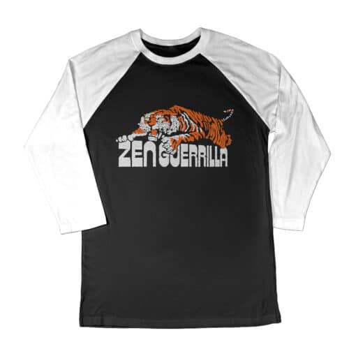 Tiger Zen Guerrilla 3/4 Long Sleeve Raglan T-Shirt | Doug | Ghost World