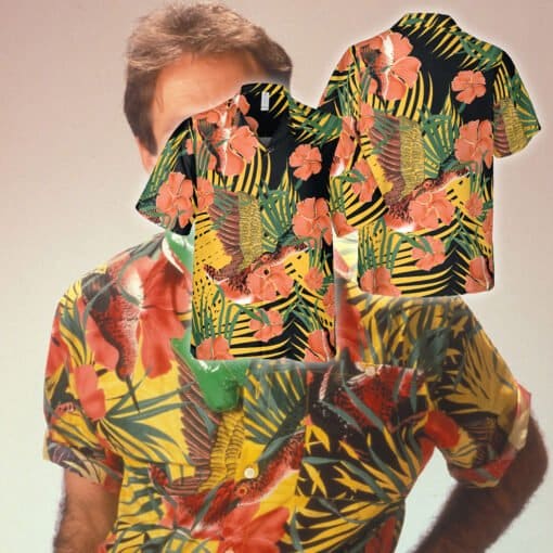 Tropical Bird Floral Hawaiian Shirt | Robin Williams
