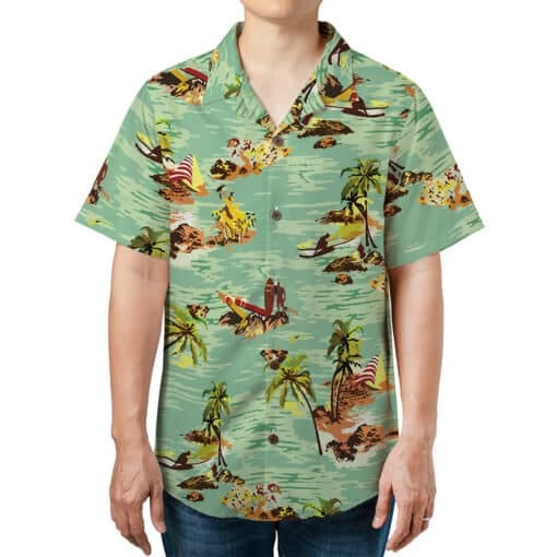 Tropical Hawaiian Shirt | Harry Dean Stanton Samuel Brett | Alien