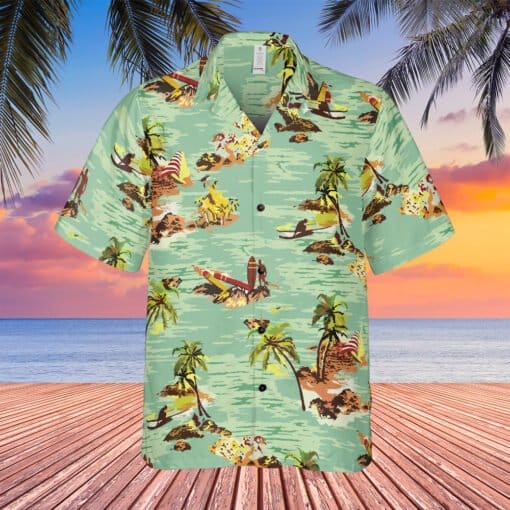 Tropical Hawaiian Shirt | Harry Dean Stanton Samuel Brett | Alien