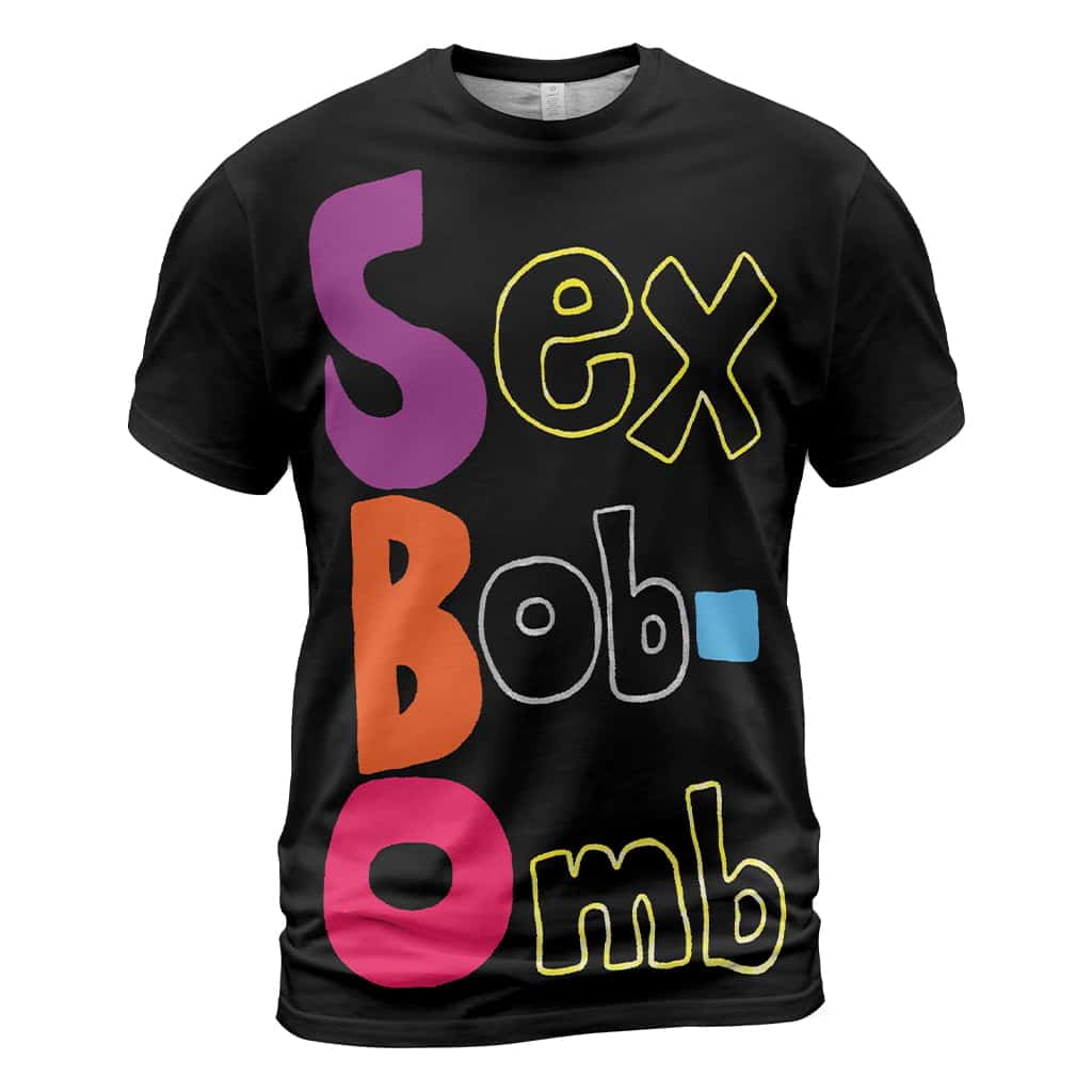 We Are Sex Bob Omb AOP All Over Print T Shirt Knives Chau  