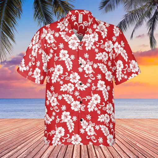 White Hibicus Hawaiian Shirt | Wilson Fisk Kingpin | Hawkeye