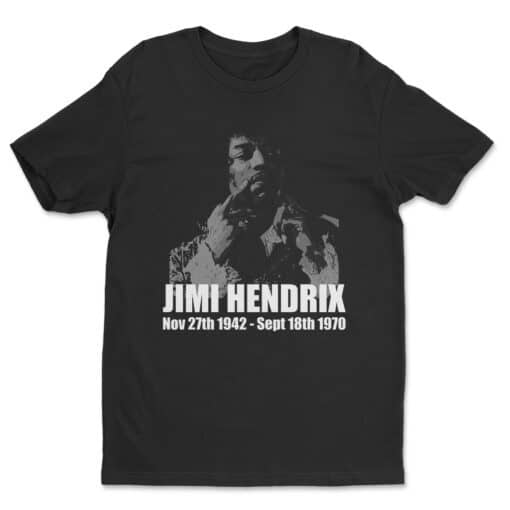 Jimi Hendrix Nov 27th 1942 Sept 18th 1970 T-Shirt | Billy Hoyle | White Men Can't Jump